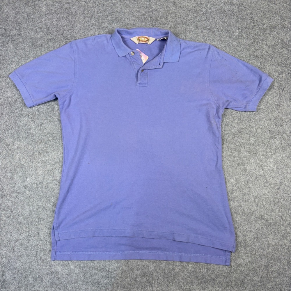 Vintage Banana Republic Polo Shirt Mens M Periwinkle Blue Cotton Pique Heritage